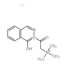 Ethanaminium,2-[2-[(2-carboxyphenyl)methylene]hydrazinyl]-N,N,N-trimethyl-2-oxo-, chloride(1:1) structure