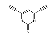 2-Pyrimidinamine, 4,6-diethynyl- (9CI)结构式