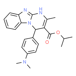 Isopropyl 4-[4-(dimethylamino)phenyl]-2-methyl-1,4-dihydropyrimido[1,2-a]benzimidazole-3-carboxylate picture