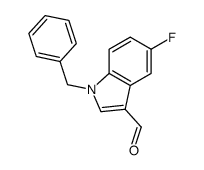 1-benzyl-5-fluoro-1H-indole-3-carbaldehyde结构式