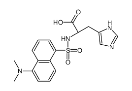 N-[[5-(dimethylamino)-1-naphthyl]sulphonyl]-L-histidine结构式