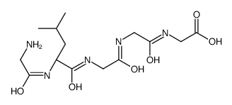 2-[[2-[[2-[[(2S)-2-[(2-aminoacetyl)amino]-4-methylpentanoyl]amino]acetyl]amino]acetyl]amino]acetic acid结构式