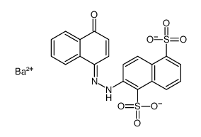 barium(2+),2-[(2E)-2-(4-oxonaphthalen-1-ylidene)hydrazinyl]naphthalene-1,5-disulfonate结构式