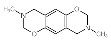 2,3,4,7,8, 9-Hexahydro-3,8-dimethylbenzo[1,2-e:4,5-e]bis[1,3]oxazine结构式