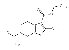 2-amino-6-isopropyl-4,5,6,7-tetrahydro-thieno-[2,3-c]pyridine-3-carboxylic acid ethyl ester Structure