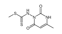 methyl (4-methyl-2,6-dioxo-3,6-dihydropyrimidin-1(2H)-yl)carbamodithioate结构式
