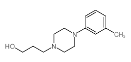3-[4-(3-methylphenyl)piperazin-1-yl]propan-1-ol structure