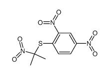 (2,4-dinitrophenyl)(2-nitropropan-2-yl)sulfane结构式