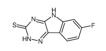 7-fluoro-1,2,4-triazino[5,6-b]indole-3-thione结构式