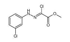 methyl (2Z)-2-chloro-2-[(3-chlorophenyl)hydrazinylidene]acetate结构式