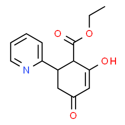 2-Cyclohexene-1-carboxylic acid, 2-hydroxy-4-oxo-6-(2-pyridinyl)-, ethyl ester图片