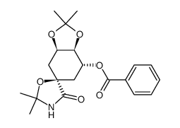 5-O-benzoyl-1,1'-ON-isopropylidene-3,4-O-isopropylidenequinamide结构式