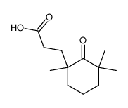 3-(1,3,3-Trimethyl-2-oxo-cyclohexyl)-propionsaeure结构式