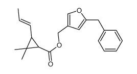 (5-benzylfuran-3-yl)methyl 2,2-dimethyl-3-[(E)-prop-1-enyl]cyclopropane-1-carboxylate Structure