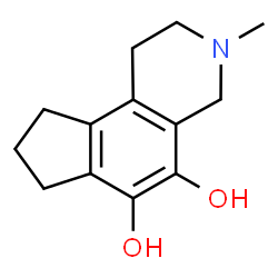 1H-Cyclopent[f]isoquinoline-5,6-diol, 2,3,4,7,8,9-hexahydro-3-methyl- (9CI) Structure