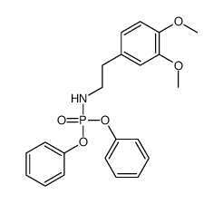 N-[2-(3,4-Dimethoxyphenyl)ethyl]amidophosphoric acid diphenyl ester Structure