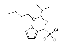 butyl (2,2,2-trichloro-1-(thiophen-2-yl)ethyl) dimethylphosphoramidite Structure