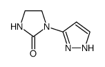 2-Imidazolidinone,1-(1H-pyrazol-3-yl)-(9CI) Structure