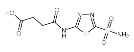 4-[[5-(AMINOSULFONYL)-1,3,4-THIADIAZOL-2-YL]AMINO]-4-OXO-BUTANOIC ACID Structure