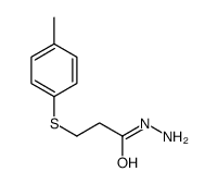 Propanoic acid, 3-[(4-methylphenyl)thio]-, hydrazide (9CI) Structure