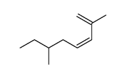 (Z)-2,6-dimethylocta-1,3-diene Structure