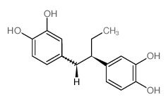 4-[4-(3,4-dihydroxyphenyl)hexan-3-yl]benzene-1,2-diol结构式