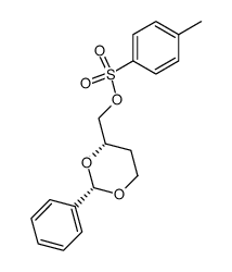 (2S,4S)-2-Phenyl-4-tosyloxymethyl-1,3-dioxan Structure