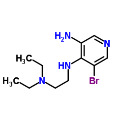 5-Bromo-N4-[2-(diethylamino)ethyl]-3,4-pyridinediamine结构式