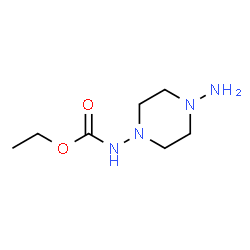 Carbamic acid,(4-amino-1-piperazinyl)-,ethyl ester (9CI) structure