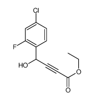 ethyl 4-(4-chloro-2-fluorophenyl)-4-hydroxybut-2-ynoate结构式