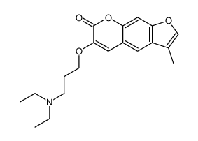 6-[3-(diethylamino)propoxy]-3-methylfuro[3,2-g]chromen-7-one Structure