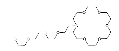 N-(3,6,9,12-tetraoxatridec-1-yl)monoaza-18-crown-6结构式