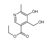 3-Pyridinecarboxylicacid,5-hydroxy-4-(hydroxymethyl)-6-methyl-,ethylester(9CI) Structure