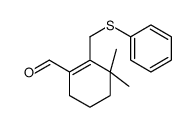3,3-dimethyl-2-(phenylsulfanylmethyl)cyclohexene-1-carbaldehyde Structure