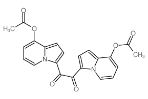 Ethanedione,bis[8-(acetyloxy)-3-indolizinyl]- (9CI)结构式