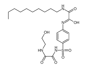 N-decyl-N'-[4-[[2-(2-hydroxyethylamino)-2-oxoacetyl]sulfamoyl]phenyl]oxamide Structure