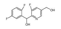 (2,5-difluorophenyl)(3-fluoro-5-hydroxymethylpyridin-2-yl)methanol结构式