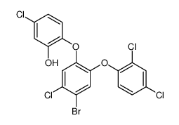 2-[4-bromo-5-chloro-2-(2,4-dichlorophenoxy)phenoxy]-5-chlorophenol结构式
