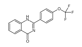 2-[4-(trifluoromethoxy)phenyl]-1H-quinazolin-4-one结构式