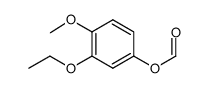 3-ethoxy-4-methoxyphenyl formate结构式