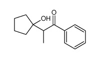 2-(1-hydroxycyclopentyl)-1-phenylpropan-1-one Structure