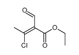 ethyl 3-chloro-2-formylbut-2-enoate Structure