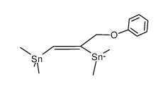 (Z)-(3-phenoxyprop-1-ene-1,2-diyl)bis(trimethylstannane) Structure