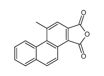 4-methyl-phenanthrene-1,2-dicarboxylic acid-anhydride Structure