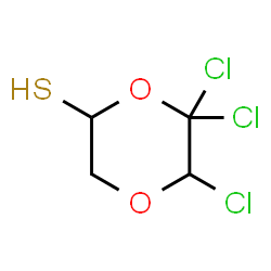 p-Dioxane-2-thiol,5,6,6-trichloro- (6CI)结构式