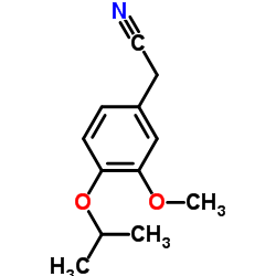 4-异丙氧基-3-甲氧基苯乙腈结构式