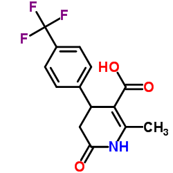 1,4,5,6-TETRAHYDRO-2-METHYL-6-OXO-4-[4-(TRIFLUOROMETHYL)PHENYL]-3-PYRIDINECARBOX Structure