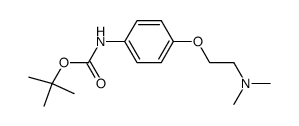 tert-butyl 4-(2-(dimethylamino)ethoxy)phenylcarbamate结构式