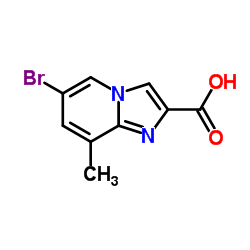 6-Bromo-8-methylimidazo[1,2-a]pyridine-2-carboxylic acid结构式