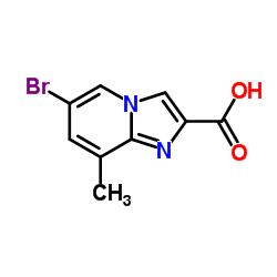 6-Bromo-8-methylimidazo[1,2-a]pyridine-2-carboxylic acid structure